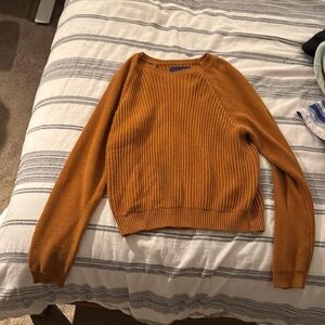Rust lightweight 60% cotton sweater